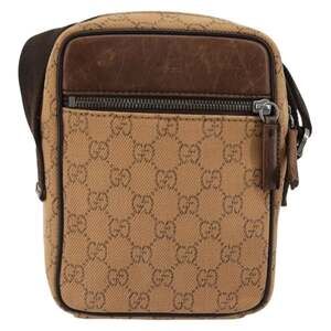 Gucci GG Canvas Shoulder Bag Beige